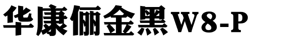 华康俪金黑W8-P.ttf