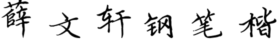 薛文轩钢笔楷体.ttf