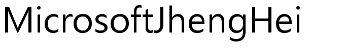 MicrosoftJhengHei.ttf