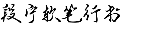 段宁软笔行书.ttf