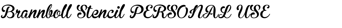 Brannboll Stencil PERSONAL USE.ttf