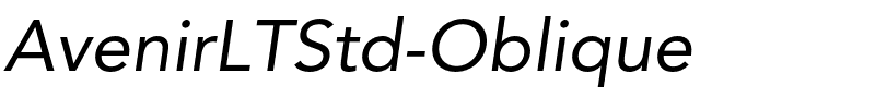 AvenirLTStd-Oblique.otf
