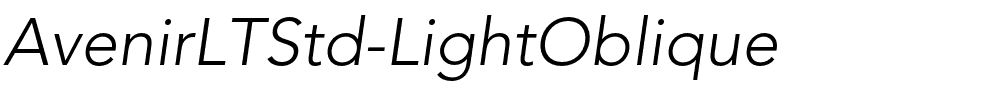 AvenirLTStd-LightOblique.otf