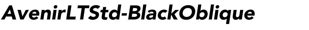 AvenirLTStd-BlackOblique.otf