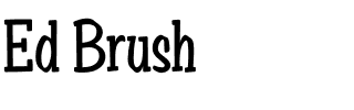 Ed Brush.otf