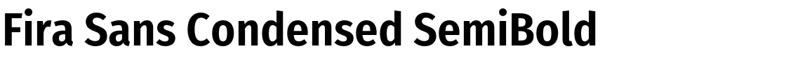 Fira Sans Condensed SemiBold