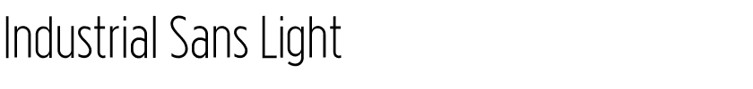 Industrial Sans Light.otf