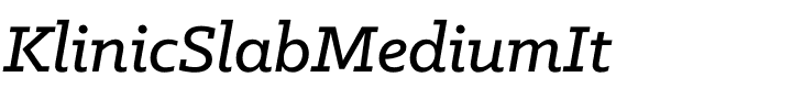 KlinicSlabMediumIt.otf