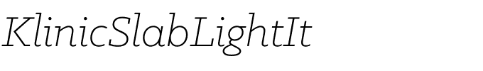 KlinicSlabLightIt.otf