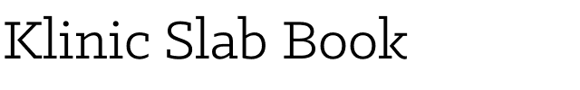Klinic Slab Book.otf