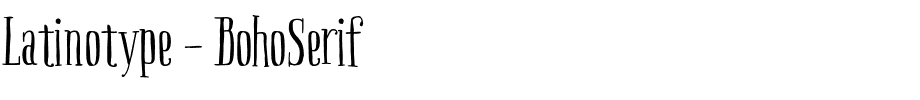 Latinotype - BohoSerif.otf