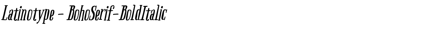 Latinotype - BohoSerif-BoldItalic.otf