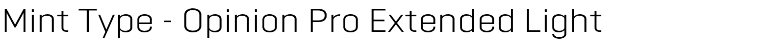 Mint Type - Opinion Pro Extended Light.otf