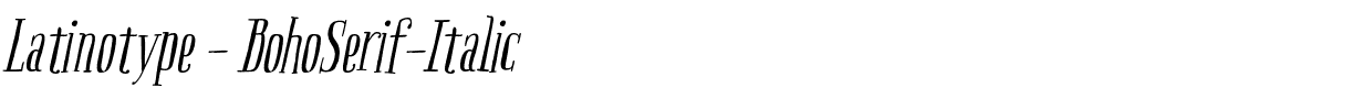 Latinotype - BohoSerif-Italic.otf