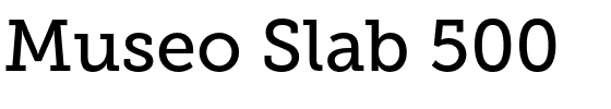 Museo Slab 500.otf