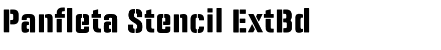Panfleta Stencil ExtBd.otf