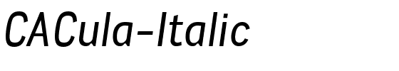 CACula-Italic