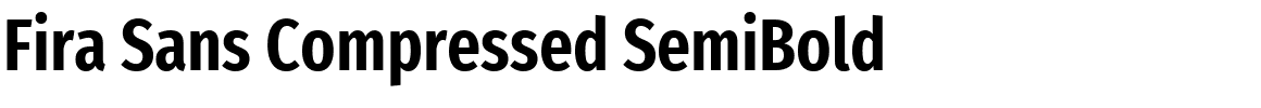 Fira Sans Compressed SemiBold