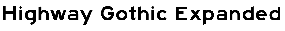 Highway Gothic Expanded.ttf