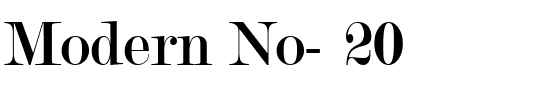 Modern No- 20.ttf
