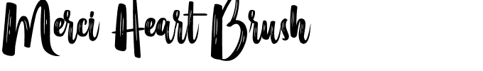 Merci Heart Brush.ttf