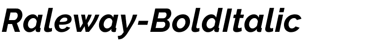 Raleway-BoldItalic