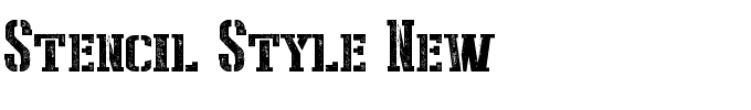 Stencil Style New.ttf