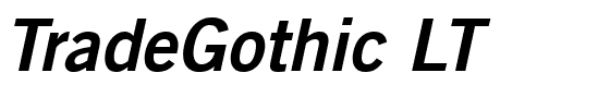 TradeGothic LT.ttf