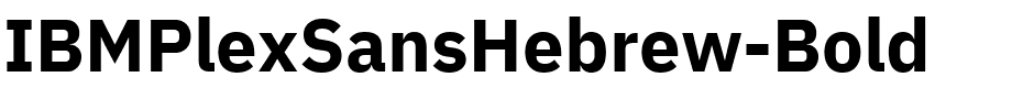 IBMPlexSansHebrew-Bold.ttf
