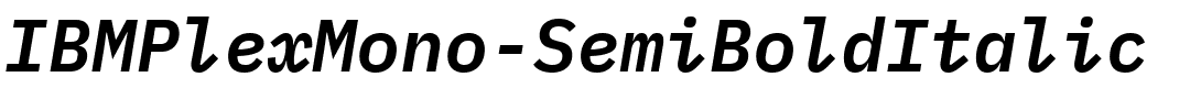 IBMPlexMono-SemiBoldItalic.ttf