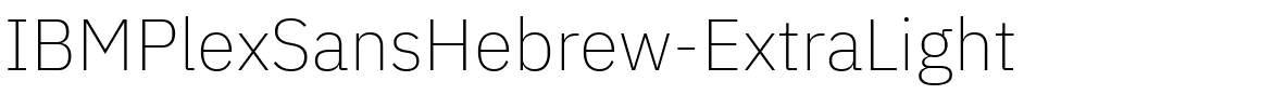 IBMPlexSansHebrew-ExtraLight.ttf