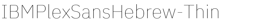 IBMPlexSansHebrew-Thin.ttf
