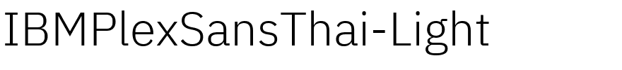 IBMPlexSansThai-Light.ttf