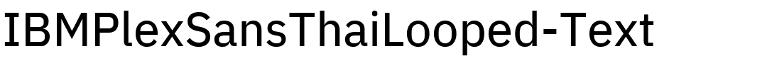 IBMPlexSansThaiLooped-Text.ttf