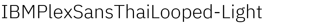 IBMPlexSansThaiLooped-Light.ttf