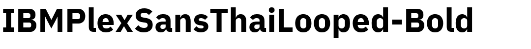 IBMPlexSansThaiLooped-Bold.ttf