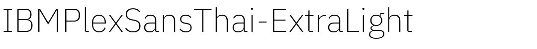 IBMPlexSansThai-ExtraLight.ttf