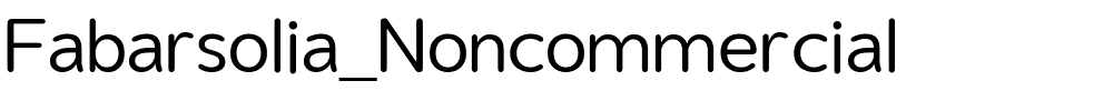 Fabarsolia_Noncommercial.ttf