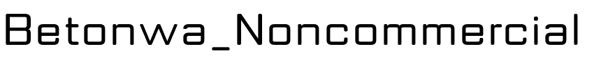 Betonwa_Noncommercial.ttf