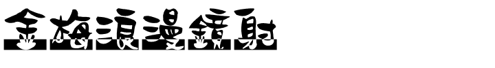 金梅浪漫鏡射国际码.ttf