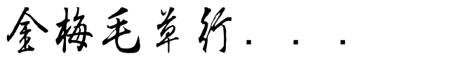 金梅毛草行国际码.ttf