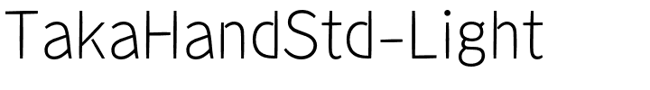 TakaHandStd-Light.otf