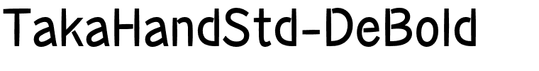 TakaHandStd-DeBold.otf
