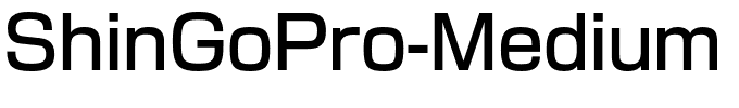 ShinGoPro-Medium.otf
