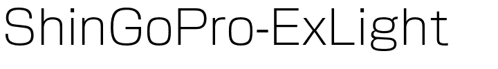 ShinGoPro-ExLight.otf