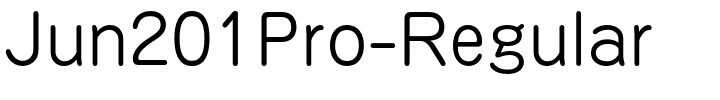 Jun201Pro-Regular.otf