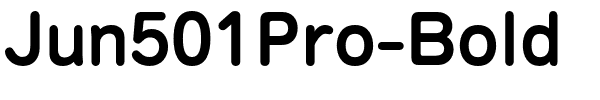 Jun501Pro-Bold.otf