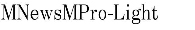 MNewsMPro-Light.otf
