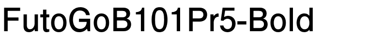 FutoGoB101Pr5-Bold.otf