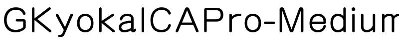 GKyokaICAPro-Medium.otf
